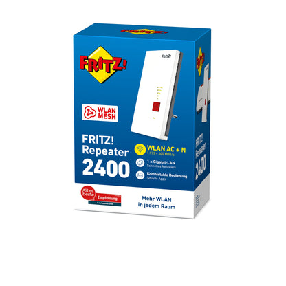 👉 Repeater WLAN Dual-Band AC+N – Bis zu 1733 Mbit/s (5GHz) + 600 Mbit/s (2.4GHz), mit Gigabit-LAN Anschluss